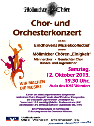 Chor- und Orchesterkonzert in Wenden